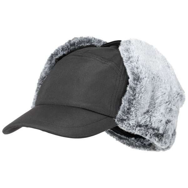 Žieminė kepurė "Trapper", juoda